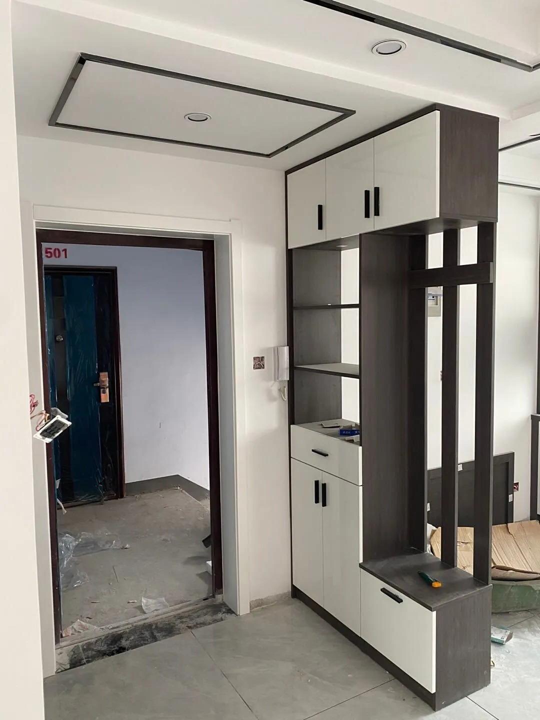客厅屏风隔断效果图片大全（家用屏风隔断墙实景拍摄）-6