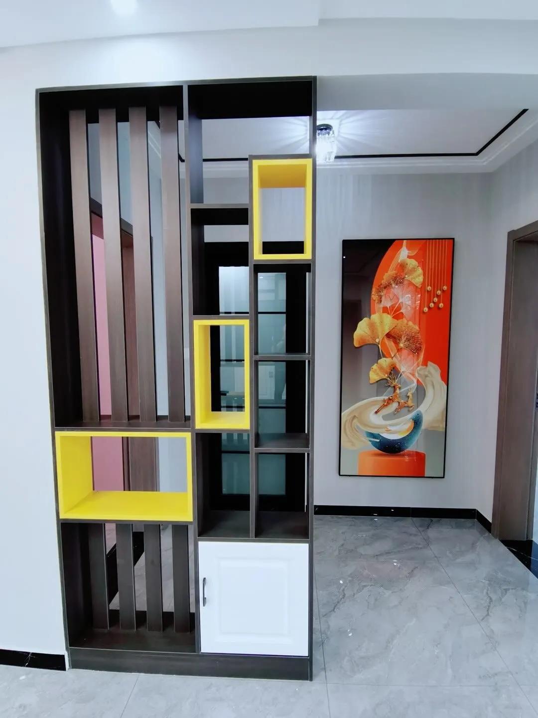 客厅屏风隔断效果图片大全（家用屏风隔断墙实景拍摄）-19