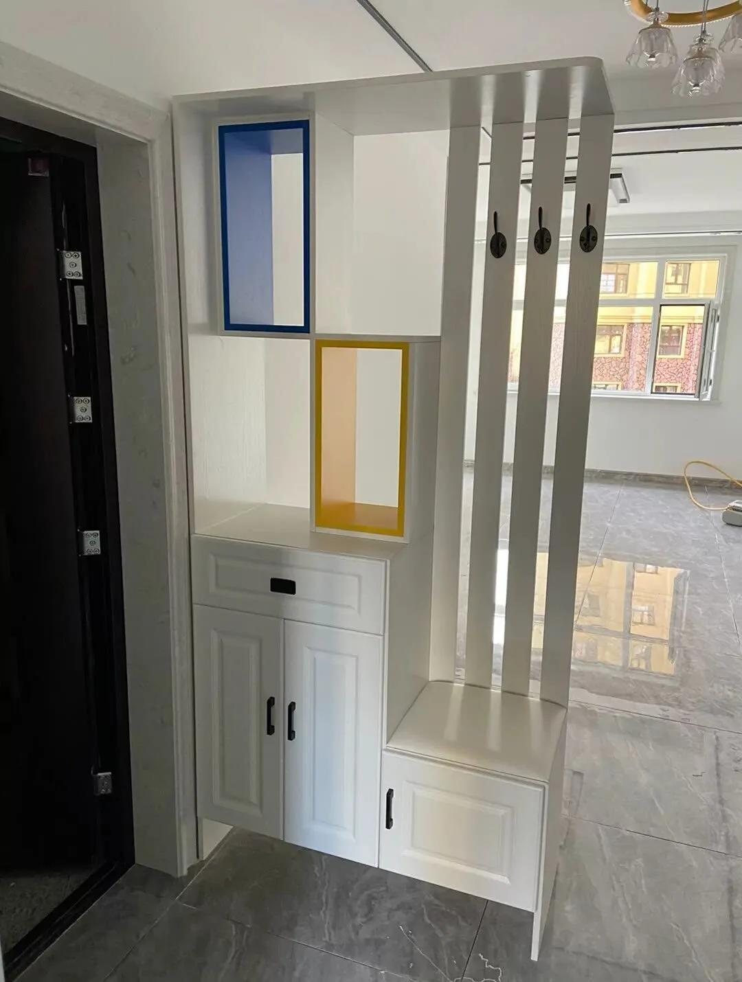 客厅屏风隔断效果图片大全（家用屏风隔断墙实景拍摄）-4