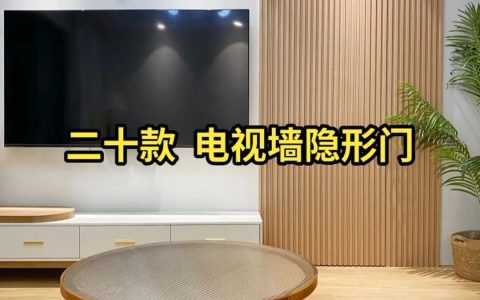 隐形门电视背景墙装修效果图（20款中式电视背景墙）