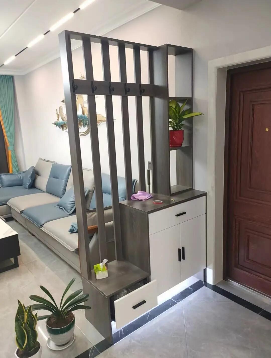 客厅屏风隔断效果图片大全（家用屏风隔断墙实景拍摄）-20