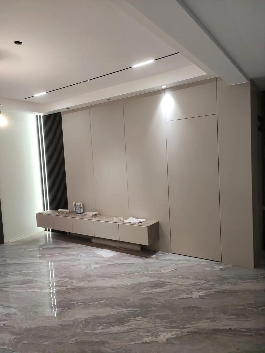 隐形门电视背景墙装修效果图（20款中式电视背景墙）-15