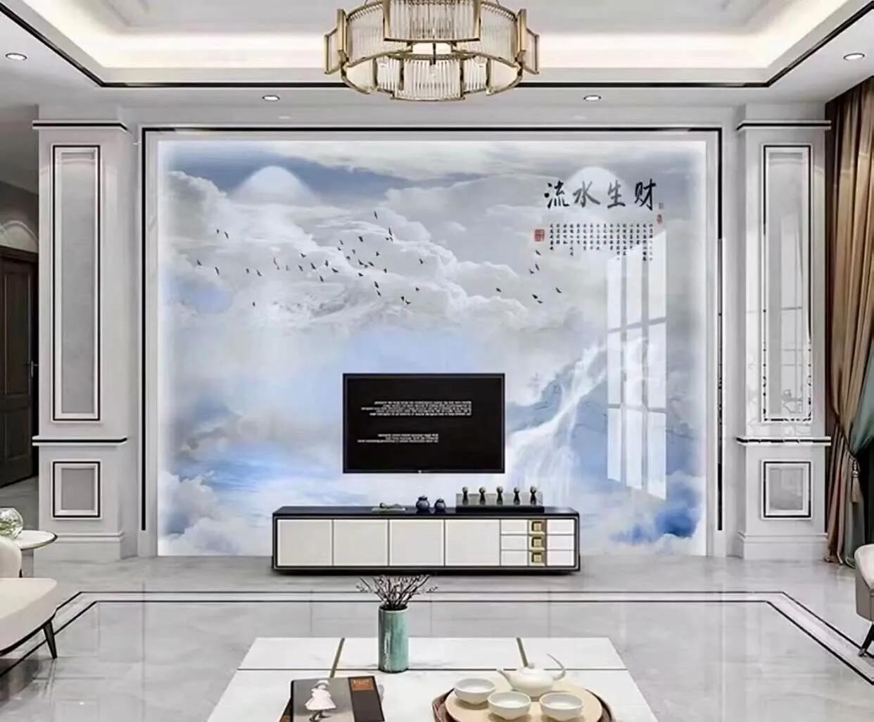 简约风格电视背景墙图片（20款现代简约风效果图）-1