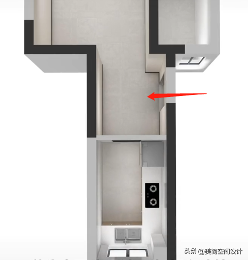 小户型简约风格装修效果图（50平米小两居装修）-3