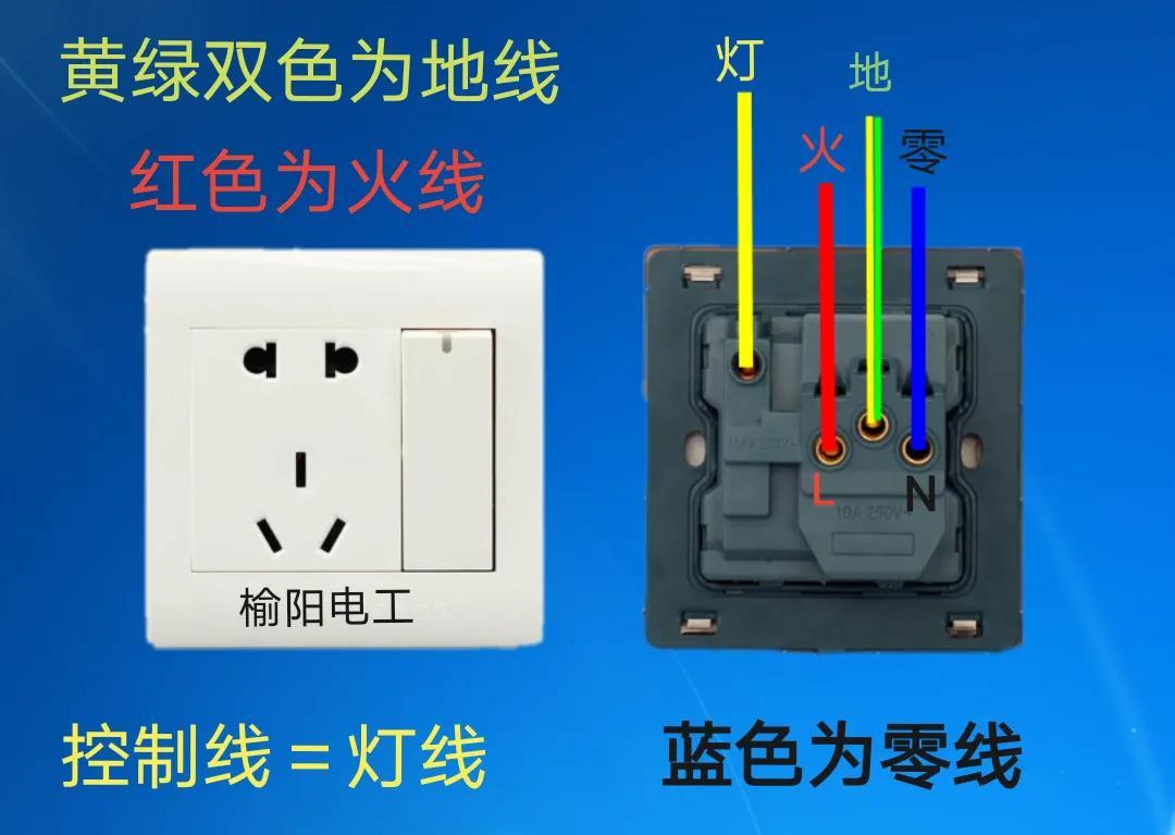 公牛插座带开关怎么接线图解（带开关的五孔插座接线图）-2