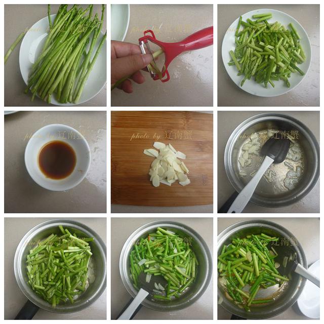 素炒芦笋的家常炒菜做法-4