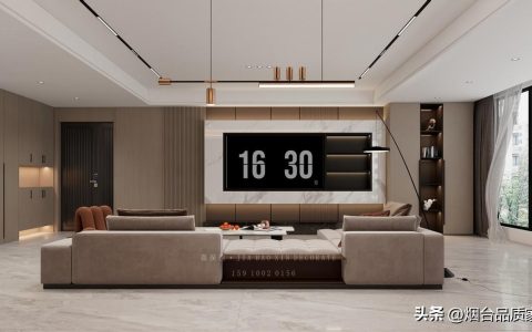 现代装修风格三室两厅效果图，家装公司十大排名