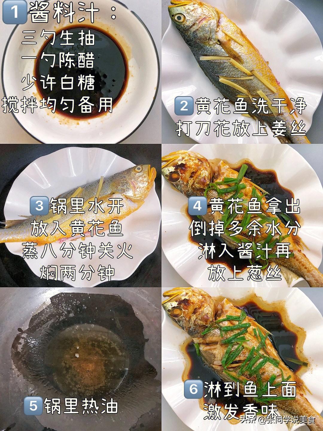 黄鱼怎么做好吃又简单（清蒸黄花鱼的制作方法）-5