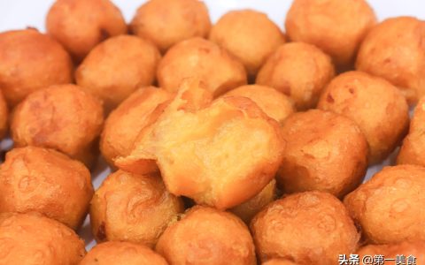 炸红薯丸子怎么做松软好吃（白面炸地瓜丸子的做法）