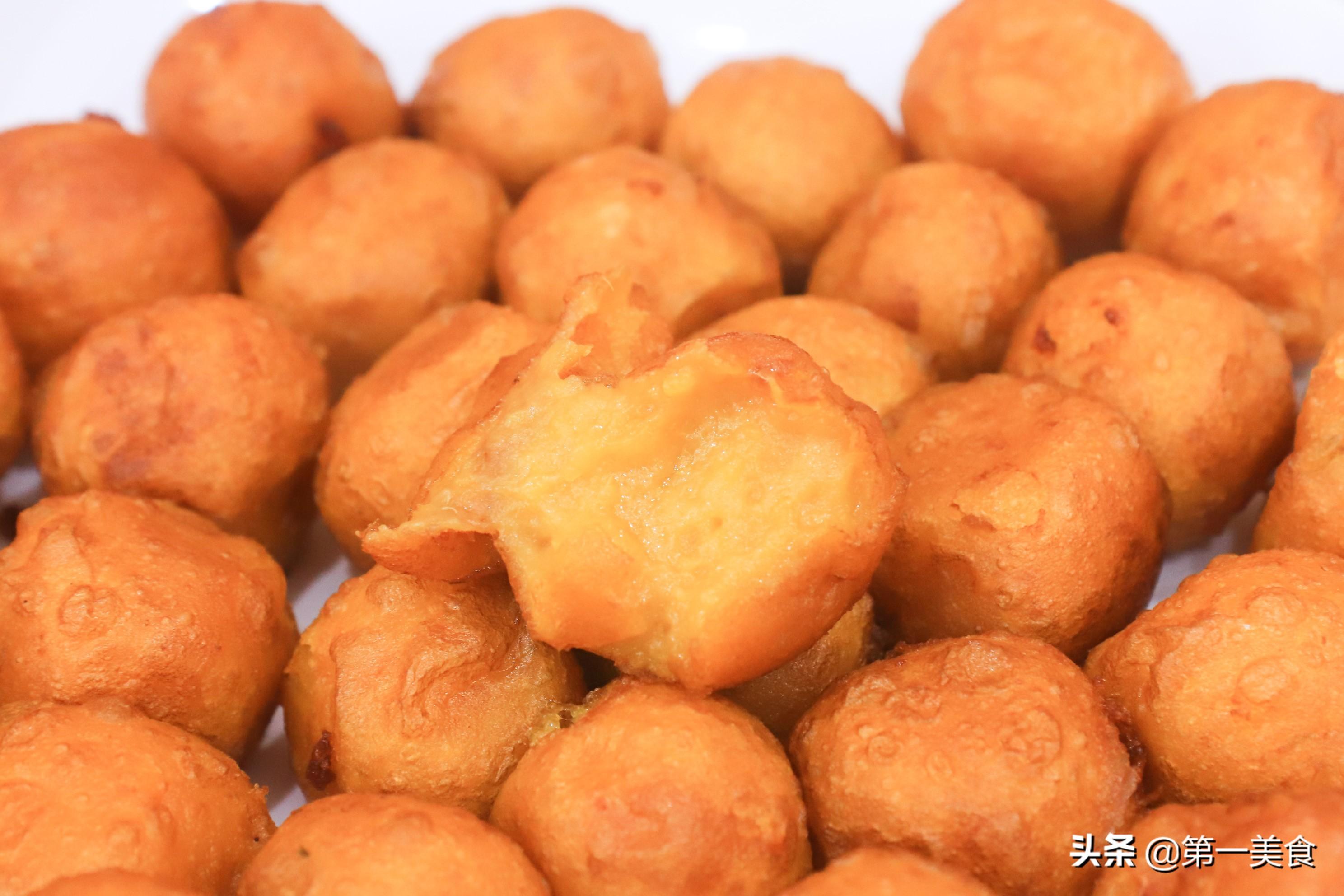Violet's Kitchen ~♥紫羅蘭的爱心厨房♥~ : 年糕番薯丸 Potato Balls with Nian Gao