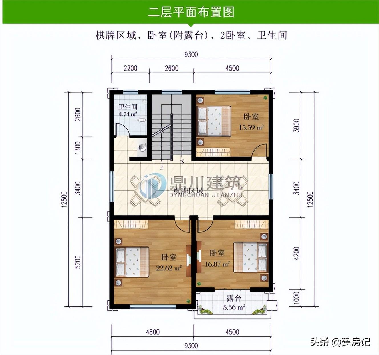 新中式别墅设计展示（小户型别墅装修效果图）-5