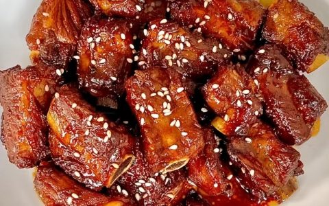 水煮糖醋排骨的最简单做法「分享」