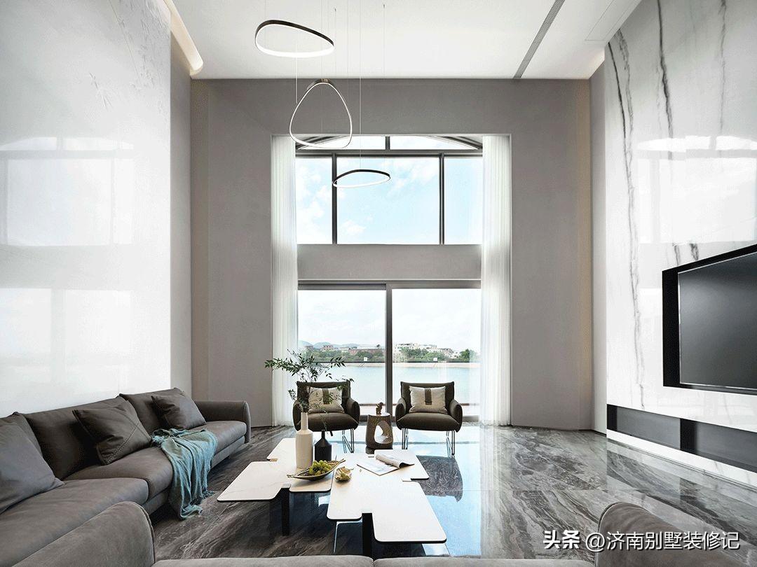 简约天花板装修效果图 纯白极简风格装修效果图-6