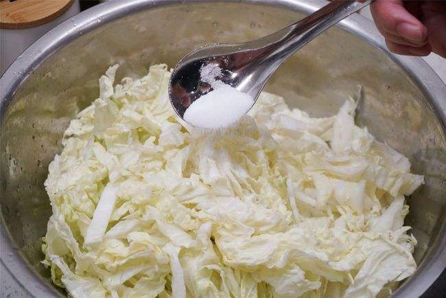 白菜鲜肉包子馅的做法（如何调白菜肉馅包子）-6