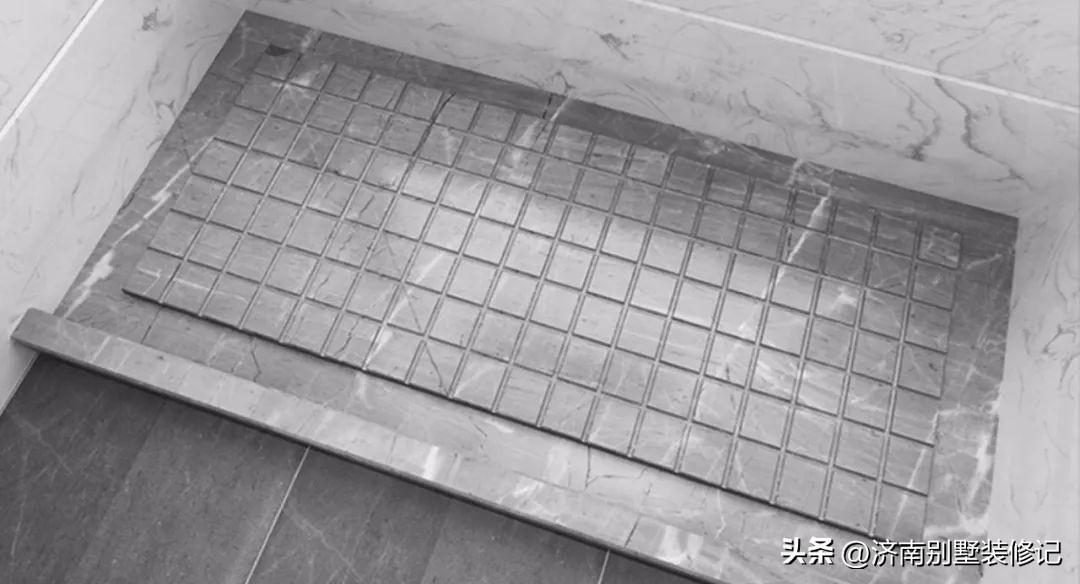 卫生间地砖效果图大全（卫生间洗澡地面大理石）-6