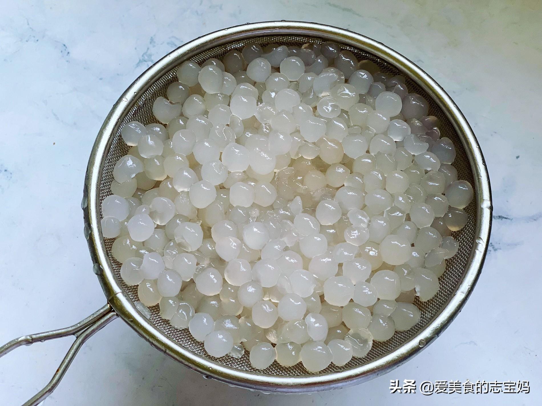 紫米西米露的做法（西米露配什么东西好吃）-7