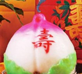 做寿桃怎么弄红色_网红寿桃的做法-3