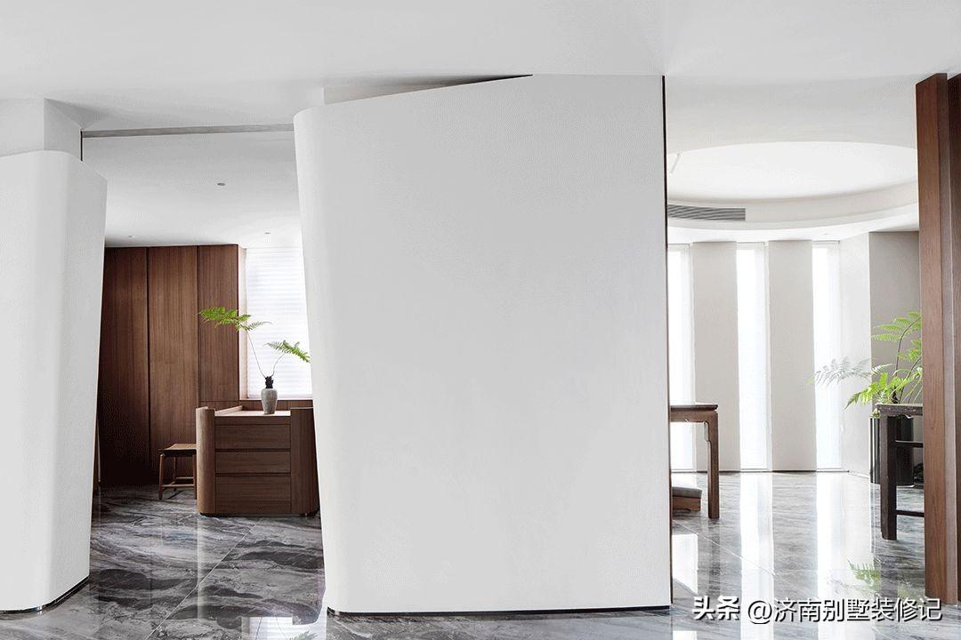 简约天花板装修效果图 纯白极简风格装修效果图-3