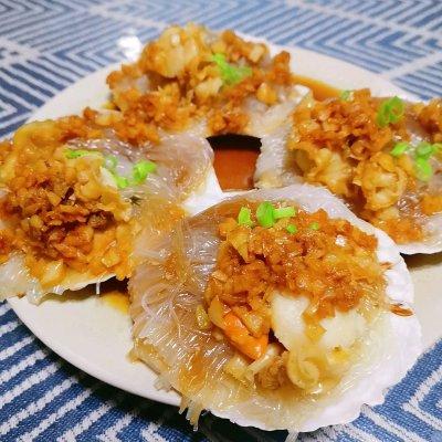 蒜蓉粉丝蒸扇贝蒸多久（蒜蓉扇贝粉丝煲怎么做）-8