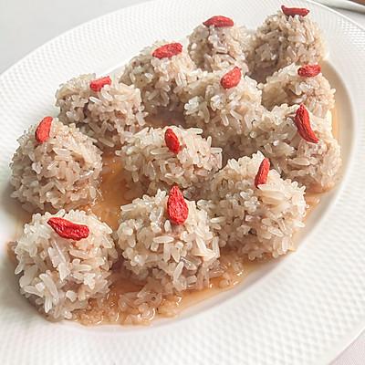 珍珠肉丸子的制作方法和配料（珍珠肉圆子怎么做好吃）-4