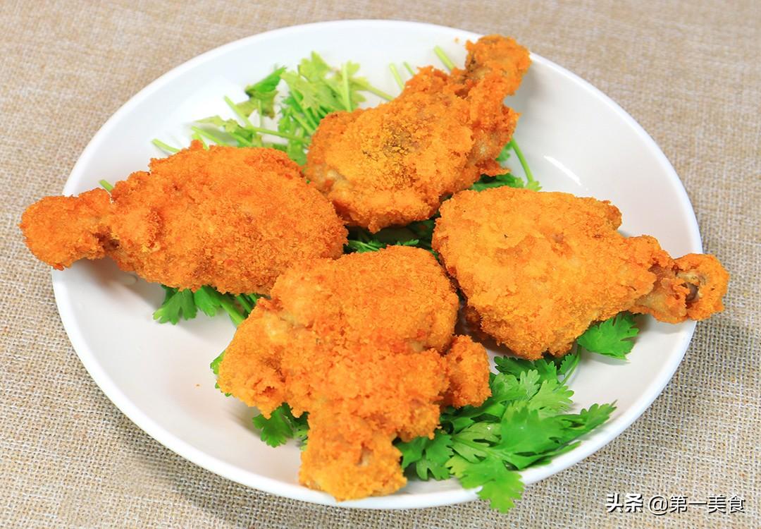 炸鸡腿怎么炸才又脆又嫩面包糠_炸鸡腿怎样裹面包糠-10