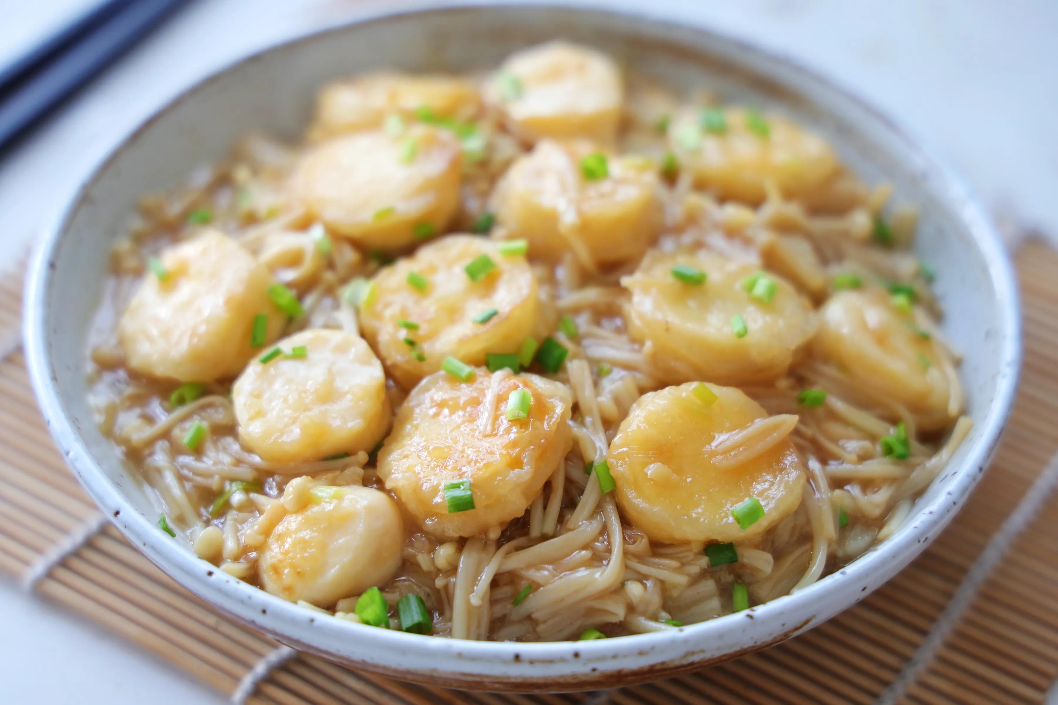 金针菇炒鸡蛋豆腐（金针菇怎么做好吃）-2