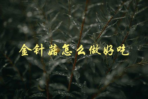 金针菇怎么做好吃(分享最简单的做法)-1