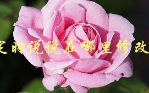 qq定时说说在哪里修改，详细步骤解析
