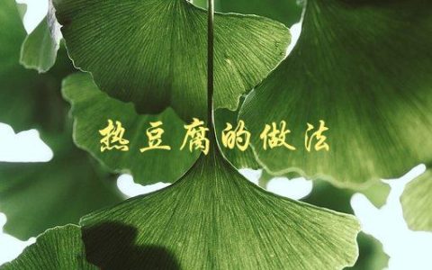 热豆腐的做法(怎样让豆腐更加美味)