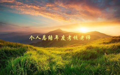 个人总结年度考核老师，如何准备和面对考核