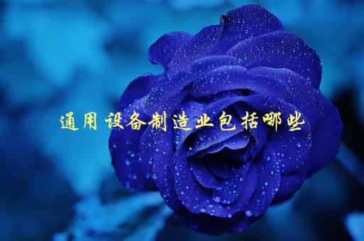 通用设备制造业包括哪些，了解行业范畴及主要产品-1
