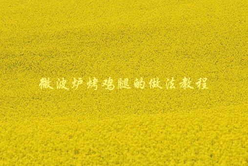 微波炉烤鸡腿的做法教程，如何在家轻松制作美味烤鸡腿-1