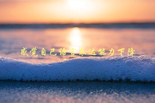 感觉自己语言表达能力下降，怎样提高语言表达能力-1