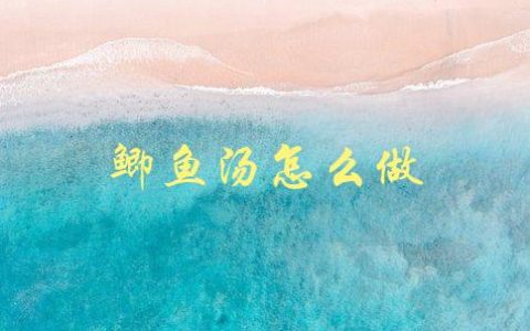 鲫鱼汤怎么做(简单易学的做法分享)